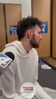 "Günün sonunda her şey, bizim basketbol maçını kazanmaya çalışmamızla ilgili." Chet, Wemby ile olan eşleşmesine yaklaşımı hakkındaki soruya bu yanıtı verdi. (Kaynak: @AndrewKSchlecht)