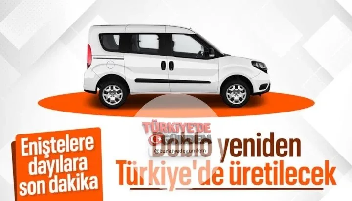 Tofaş'ın Bursa'daki fabrikasında 2 milyon adetten fazla üretilen ikonik hafif ticari araç modeli Fiat Doblo, üç yıllık aranın ardından yeniden Türkiye'de üretilecek
