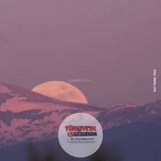 "Mavi Dolunay" adı verilen dolunay, Bursa Uludağ'da görüntülendi.