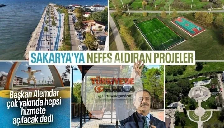 Sakarya Büyükşehir Belediye Başkanı Yusuf Alemdar, şehrin dört bir yanında sosyal yaşamı güçlendirecek ve yeşil alan miktarını artıracak projeleri hayata geçirmeyi sürdürüyor. Karasu Kıyı Park, Serdivan Huzur Koridoru, Ferizli Atatürk Parkı ve Söğütl
