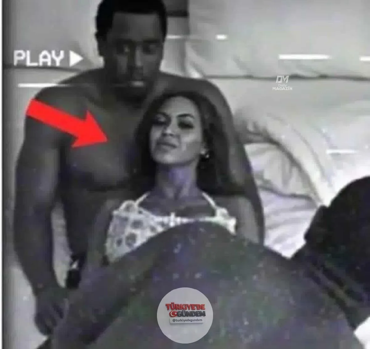 Beyoncé ve Jay-Z'nin P Diddy'nin partilerinden birinde çekilmiş görüntüleri ortaya çıktı.