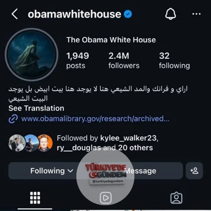 TMZ'nin haberine göre, Obama dönemindeki Beyaz Saray'ın Instagram hesabı hacklendi.