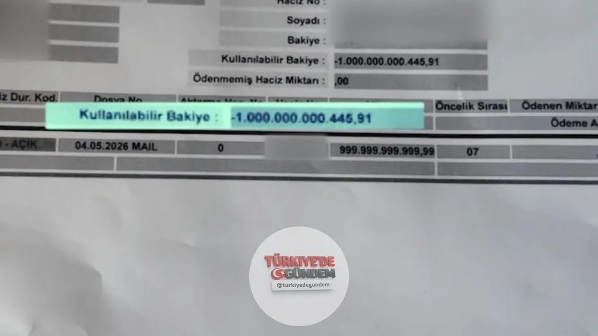32 yaşındaki bir kişinin banka hesabına, kaynağı tespit edilemeyen 1 trilyon lira aktarıldı. Paranın kaynağının belirlenememesi üzerine banka hesaba bloke koydu. Hesap sahibi ise uygulanan bloke nedeniyle kendi parasına da erişemedi. Yaklaşık 21,8 mi
