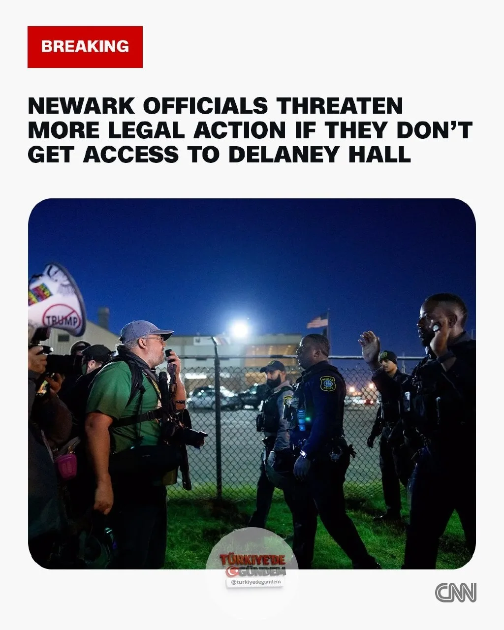 Newark yetkilileri, tutukluların insanlık dışı koşullara maruz kaldıklarını iddia ettiği New Jersey'deki bir ICE tesisine erişim sağlanmaması halinde yeni yasal yollara başvuracaklarını açıkladı.