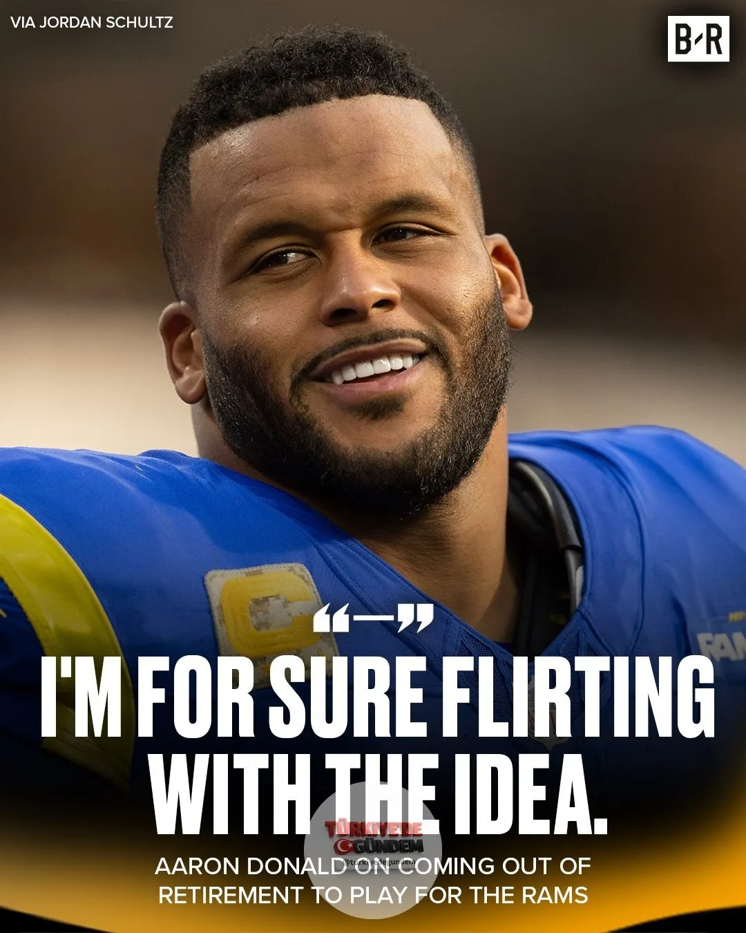 İddialara göre Aaron Donald, Myles Garrett takasının ardından emeklilik kararını gözden geçirerek sahalara dönme fikrine sıcak bakıyor.