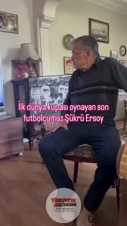Gazeteci İbrahim Uslu, 1954'teki ilk Dünya Kupası'nda forma giyen son futbolcumuz Şükrü Ersoy'un, televizyonda kendisini izlerken duygulandığı anları paylaştı.