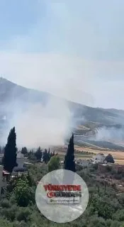 İsrailli işgalciler, Nablus'un güneydoğusundaki Odala köyü ovasında Filistinlilere ait arazileri ateşe verdi.