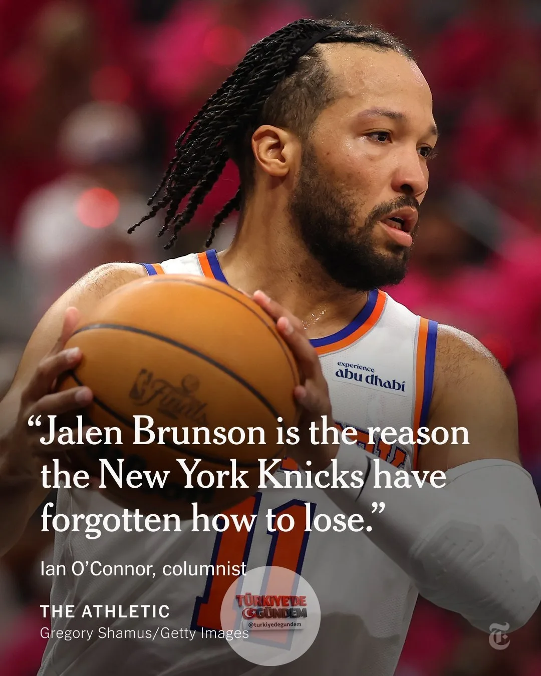 The Athletic'in haberine göre; Jalen Brunson ilk çeyreğin sonlarında sakatlanarak oyundan çıktığında, birçok kişi geri dönemeyeceğinden endişe ediyordu. Ancak o, Knicks'i zafere taşıyacak süper yıldız olduğunu bir kez daha kanıtladı: "İşte bu yüzden