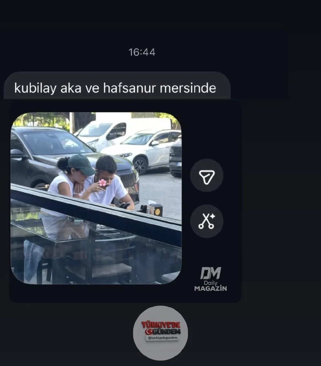 Hafsanur Sancaktutan, eski sevgilisi Kubilay Aka ile görüntülendi.