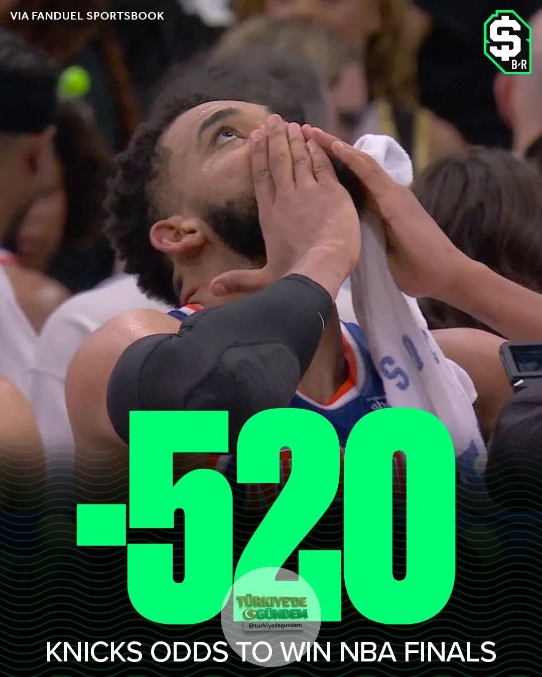 New York Knicks'in NBA şampiyonluğunu kazanma oranı FanDuel Sportsbook'ta -520'ye geriledi.