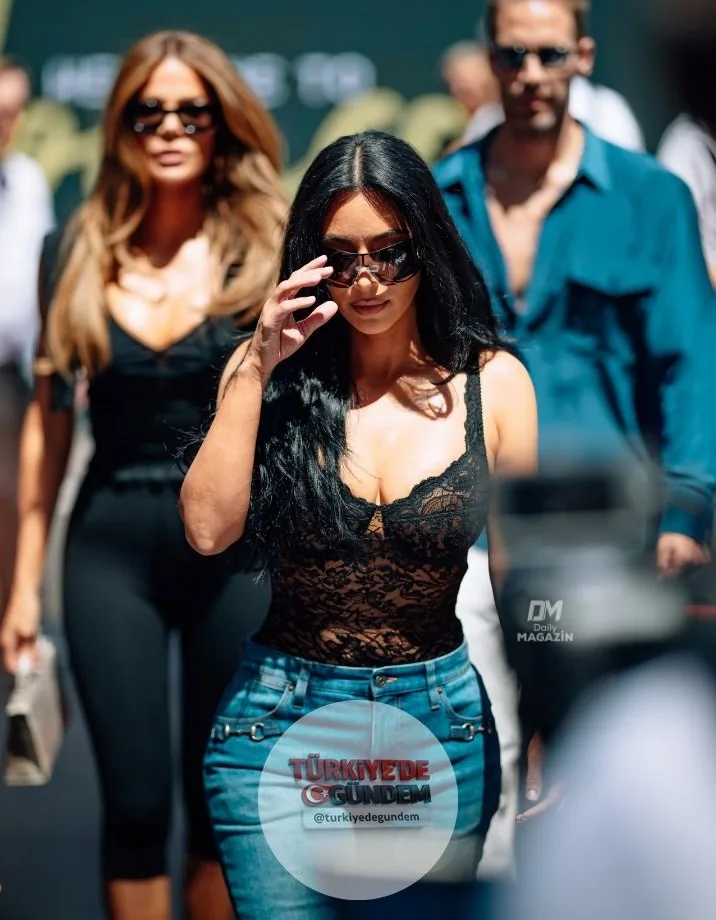 Kim Kardashian, erkek arkadaşı F1 pilotu Lewis Hamilton'a destek olmak için Monaco'da.