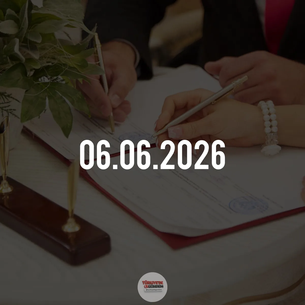 Türkiye’de 06.06.2026 tarihini değerlendirmek isteyen 500’ü aşkın çift dünya evine girdi