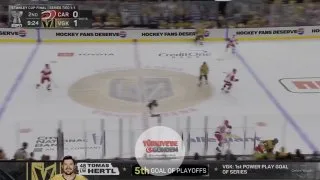 CANES KENDİ KALESİNE GOL ATTI: Vegas 2-0 öne geçti