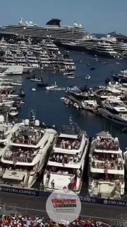 Formula 1 Monaco GP'yi izleyen seyirciler görüntülendi.