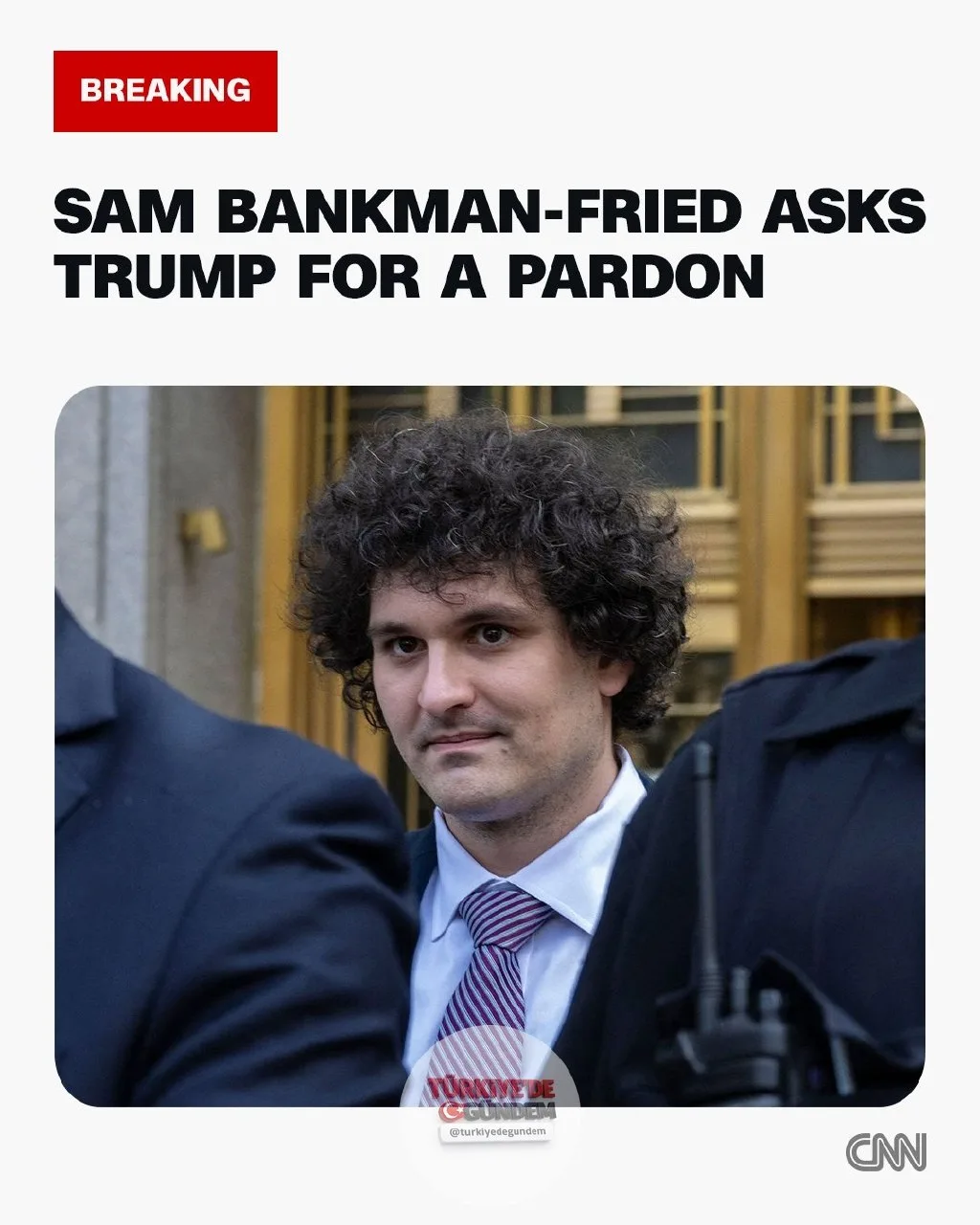 Adalet Bakanlığı'nın internet sitesinde yer alan bilgilere göre, tarihin en büyük finansal dolandırıcılıklarından birini yöneten eski kripto milyarderi Sam Bankman-Fried, Başkan Donald Trump'tan resmen af talebinde bulundu.