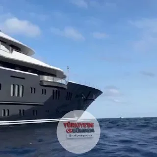 Suudi Arabistan kraliyet ailesine ait 150 milyon dolar değerindeki ultra lüks "Solandge" adlı yat, Bodrum koylarında görüntülendi.