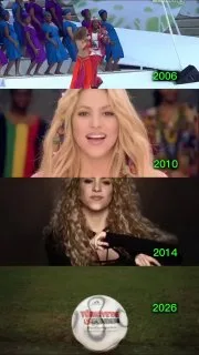 Shakira'nın 2010'dan bu yana FIFA Dünya Kupası için seslendirdiği şarkılar karşılaştırıldı.