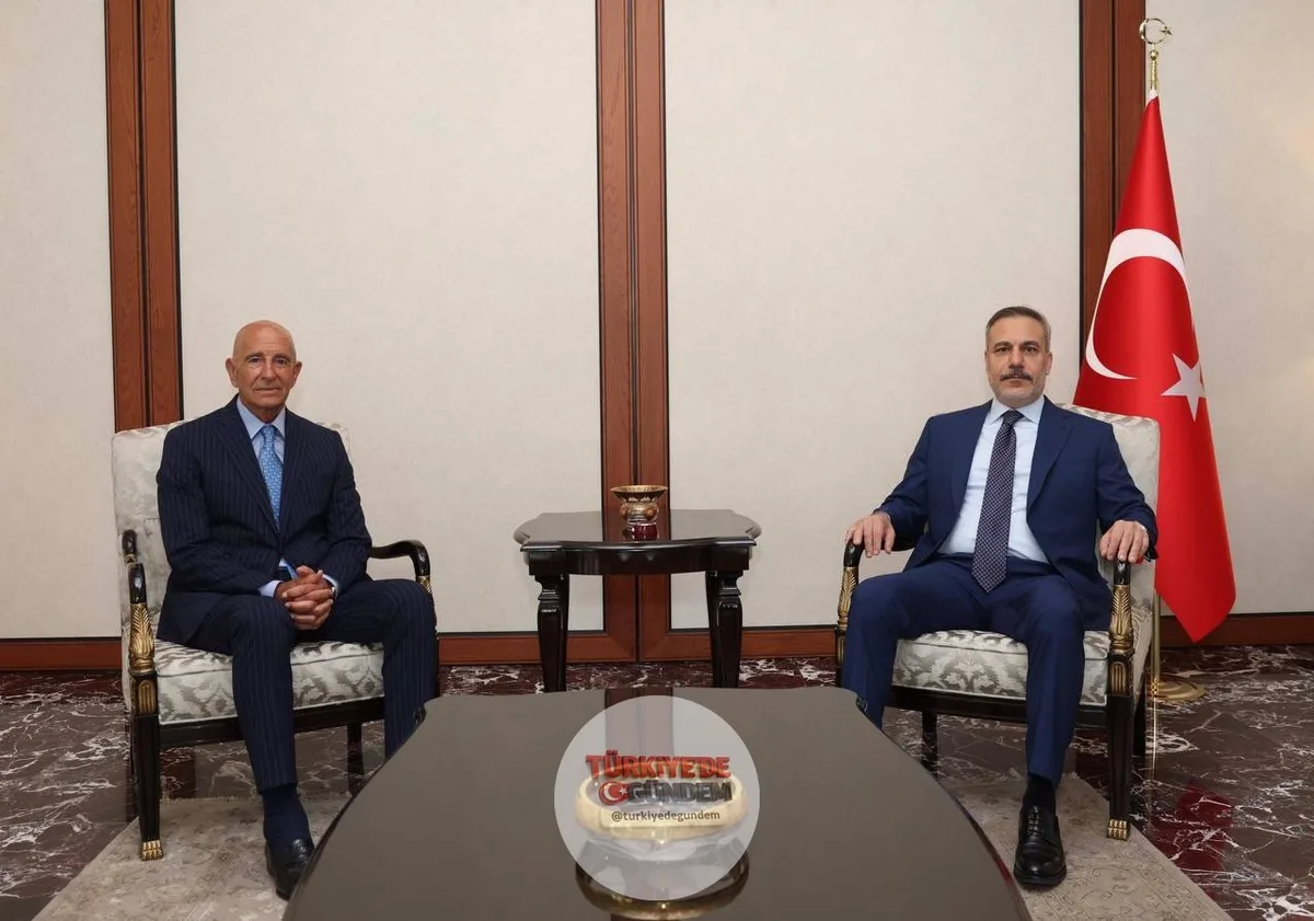 Dışişleri Bakanı Hakan Fidan, ABD’nin Ankara Büyükelçisi ve Suriye ve Irak Başkanlık Özel Temsilcisi Tom Barrack’ı Ankara’da kabul etti