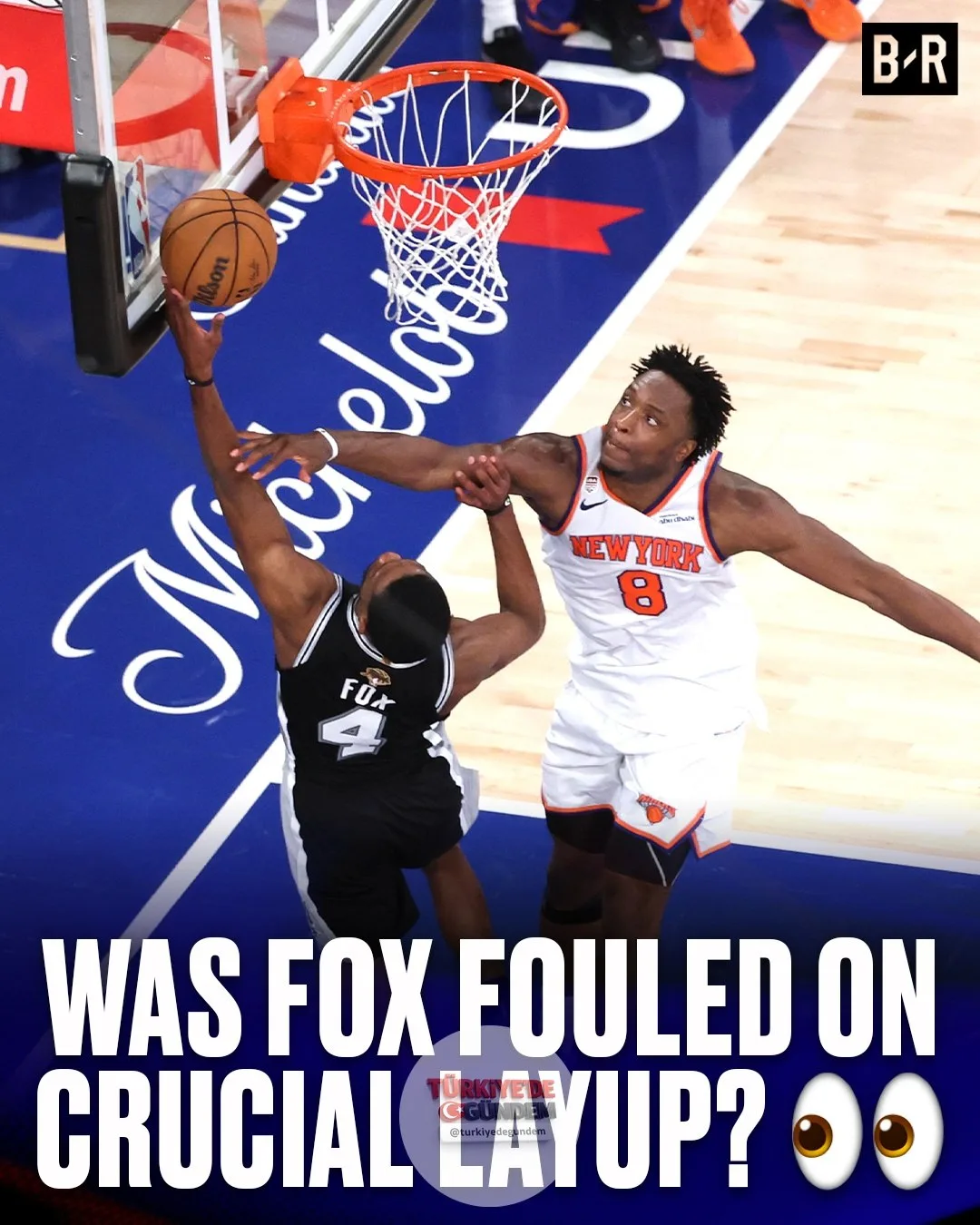NBA kararını verdi. İşte detaylar: 231-nba-l2m-raporu, viral olan Knicks-Spurs final fotoğrafının ardından De'Aaron Fox'a Anunoby tarafından faul yapılıp yapılmadığını ortaya koyuyor.