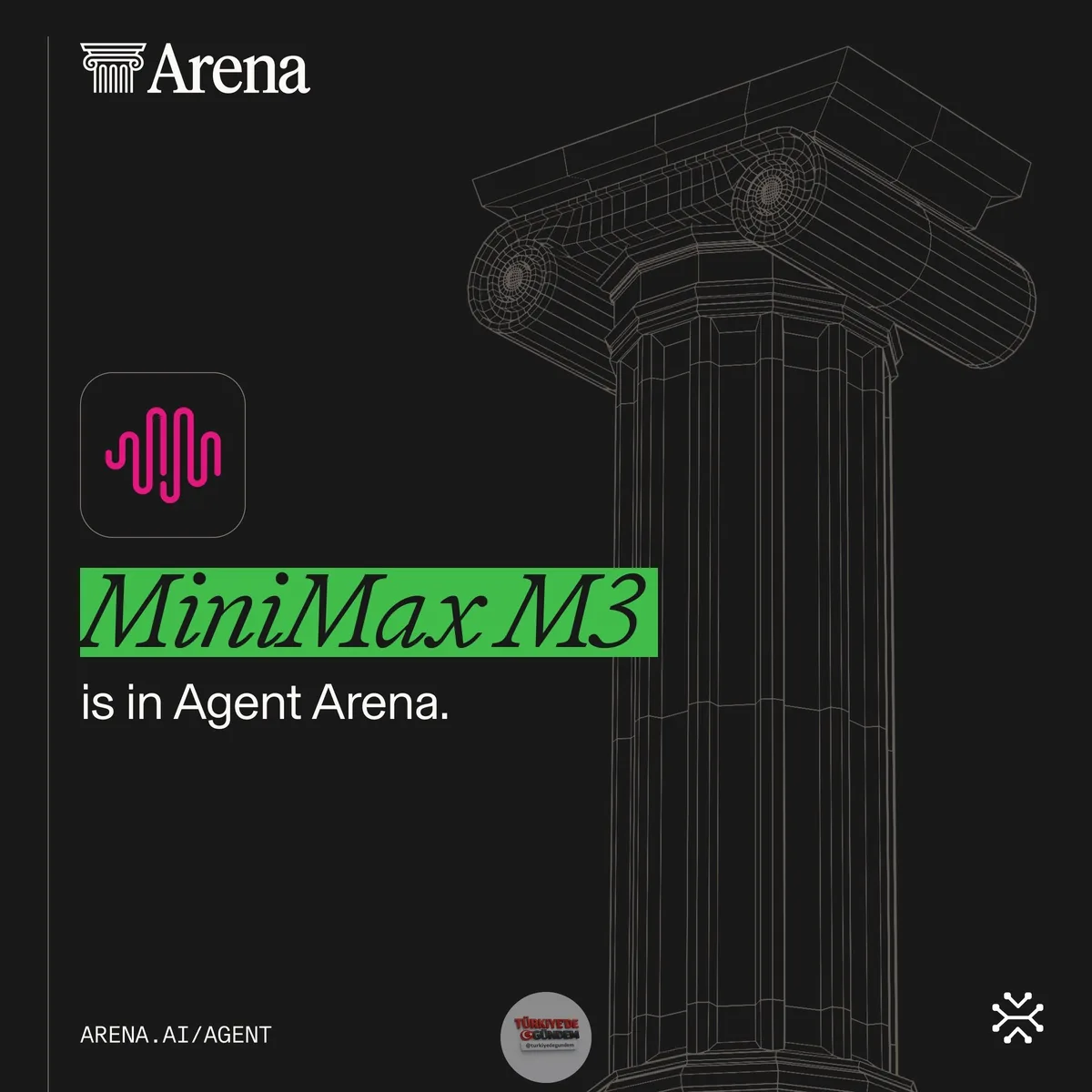 MiniMax_AI tarafından geliştirilen açık ağırlıklı model MiniMax M3, Agent Arena'da kullanıma sunuldu. Agent Arena'da modeller; kod yazma, sunum hazırlama, internette araştırma yapma, uygulama geliştirme ve belge analizi gibi karmaşık iş akışlarını ta