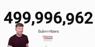 MrBeast, YouTube'da 500 milyon abone sayısını aşan tarihteki ilk kişi oldu.