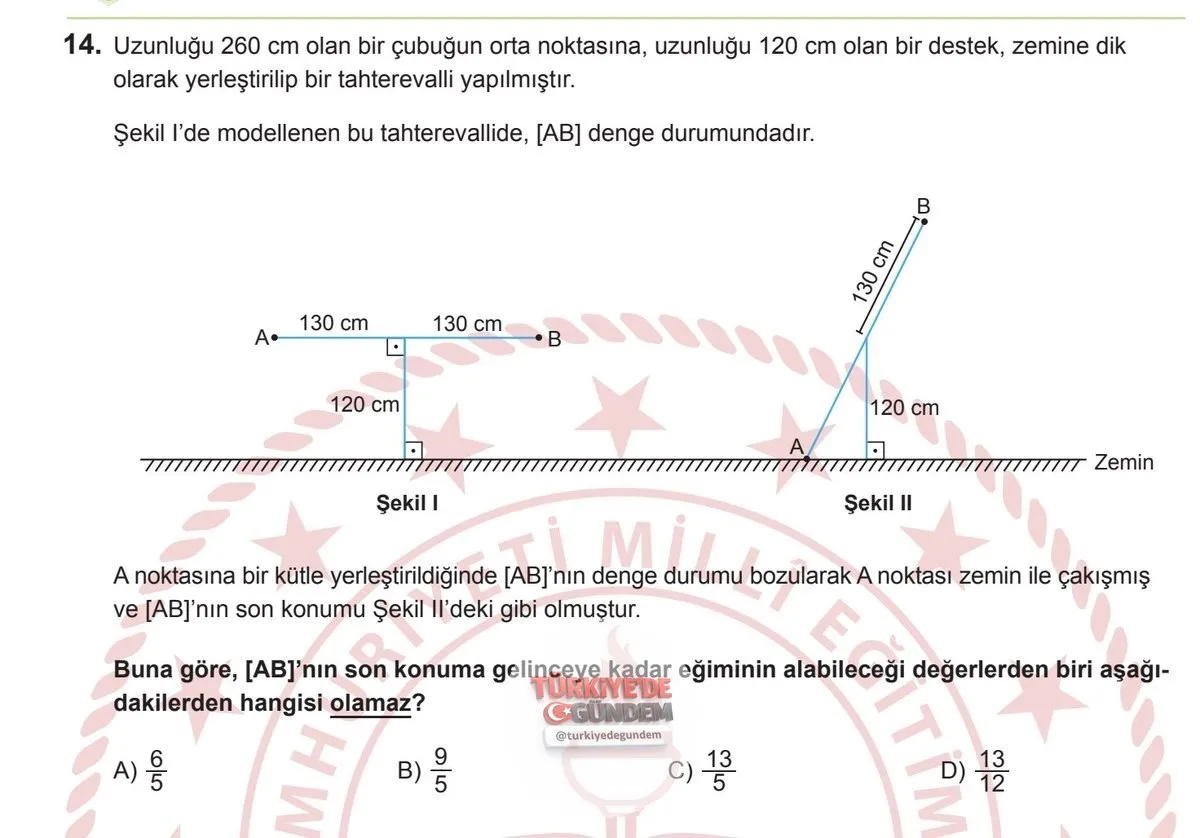 Bugün LGS'de çıkan bir matematik sorusu paylaşıldı. Sizin cevabınız ne oldu?