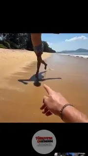 Plajda çıplak ayakla yürümeyin.