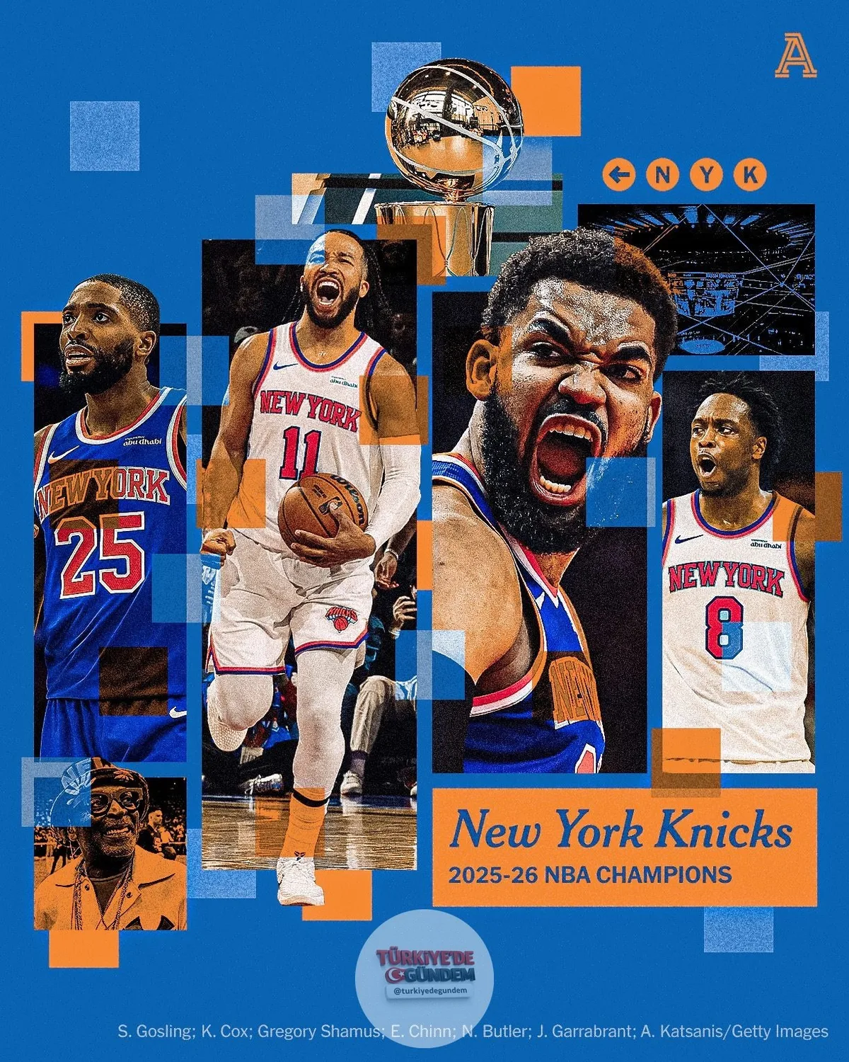 KNICKS NBA ŞAMPİYONU: 1973'ten bu yana ilk kez, basketbolun kralları New York şehrinde.