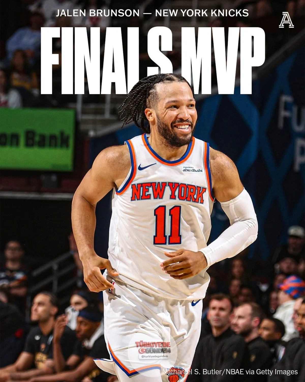 NBA Finalleri'nin En Değerli Oyuncusu (MVP) Jalen Brunson oldu.
