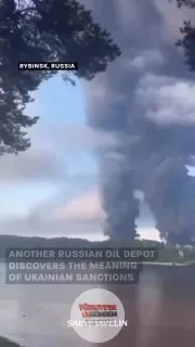 SON DAKİKA: Ukrayna'ya ait insansız hava araçları, Rybinsk'teki bir başka Rus petrol deposunu vurdu. Rus savunma sistemlerinin müdahale edemediği saldırı sonrası yangın geniş bir alana yayıldı. - Ukrayna kaynaklarına göre