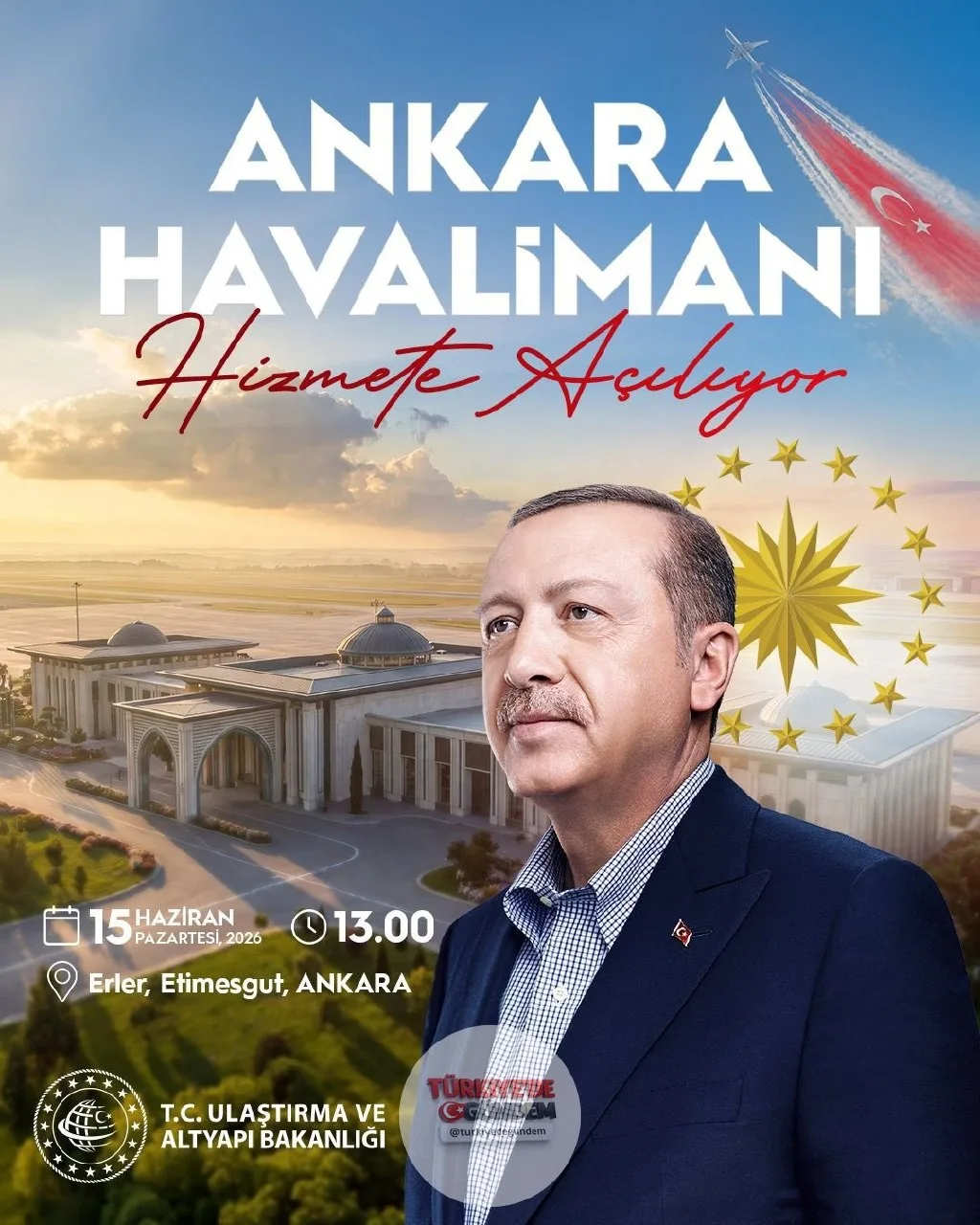 Ankara Havalimanı, NATO Zirvesi'ne hazır. Yeni ismi "Ankara Havalimanı" ve "ANK" koduyla hizmet verecek olan Etimesgut Havalimanı, yarın Cumhurbaşkanı Erdoğan tarafından açılacak. Açılışın ardından başkentin hava trafiğini destekleyen önemli merkezle