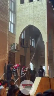 SON DAKİKA: İsrailli işgalciler, Ramallah'ın doğusundaki Burka kasabasında bulunan En-Nur Camii'ni ateşe vermeye çalıştı.