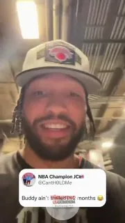 Sonunda Jalen Brunson'ı güldürmeyi başardık (Kaynak: @nyknicks, @CantH0LDMe)