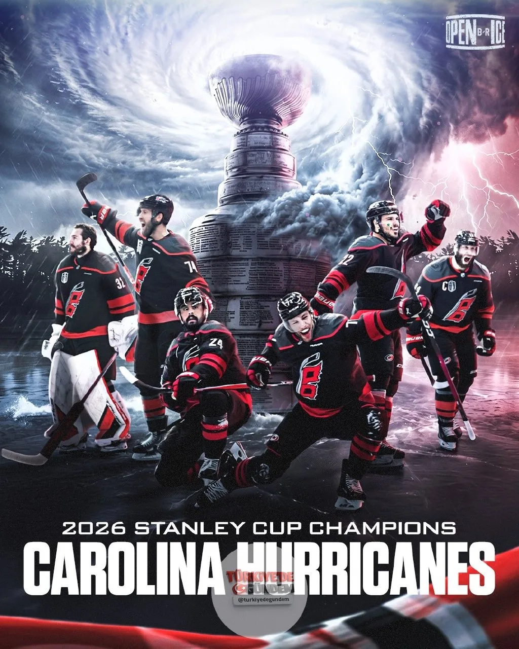 CAROLINA HURRICANES, 2026 STANLEY KUPASI ŞAMPİYONU OLDU; KULÜP TARİHİNDEKİ İKİNCİ ŞAMPİYONLUĞUNU KAZANDI