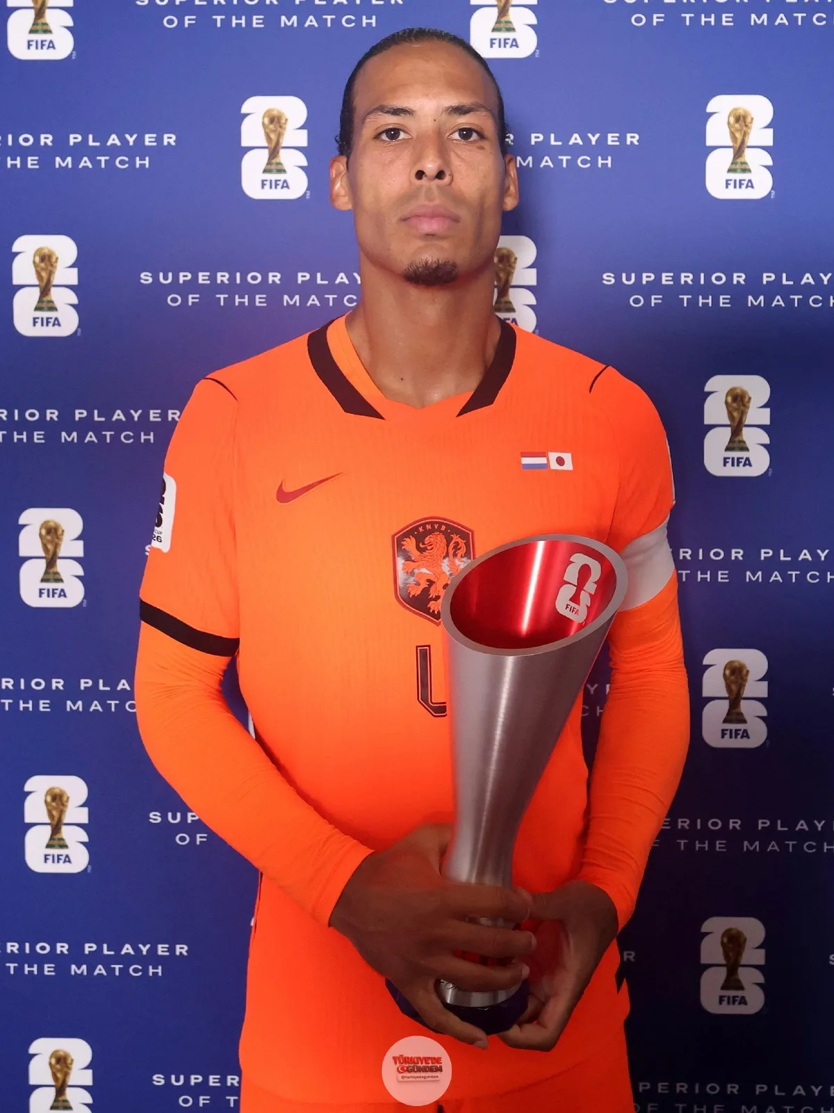 Hollanda - Japonya karşılaşmasının en iyi oyuncusu Virgil van Dijk seçildi