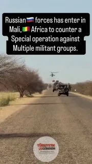 SON DAKİKA: Rus güçleri, Mali'de yerel isyancılara karşı MANPADS, Mi-24/35 saldırı helikopterleri, hava savunma sistemleri ve zırhlı araçlarla devriye geziyor.