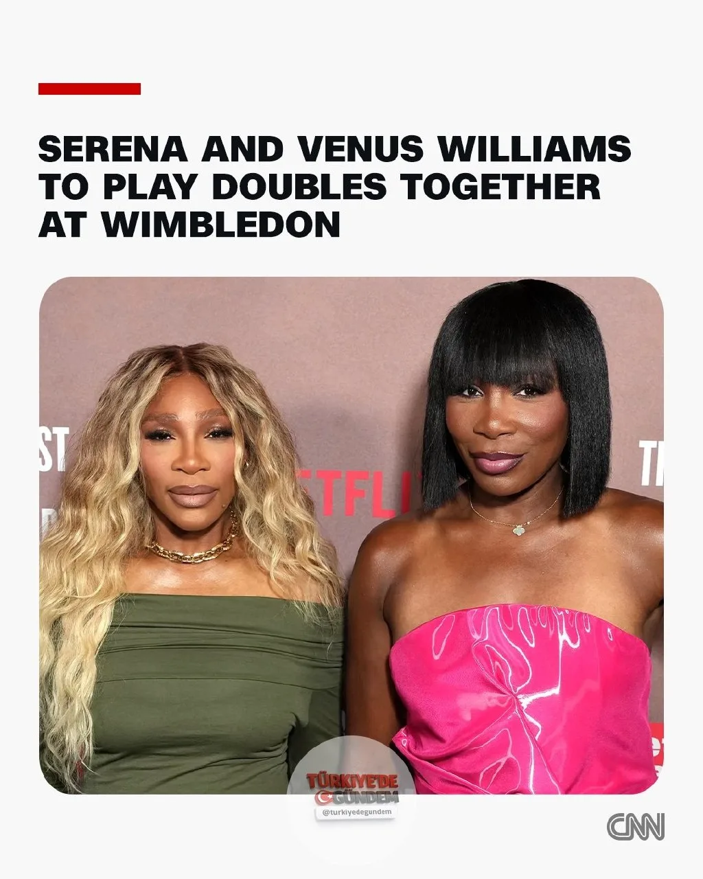 Serena ve Venus Williams, Wimbledon'da yeniden çiftler kategorisinde mücadele edecek.