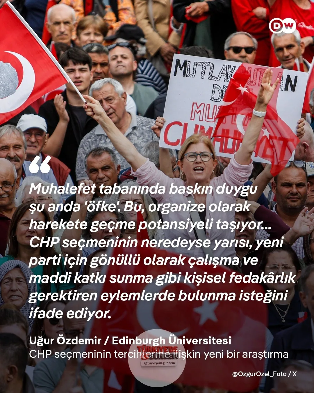 Yeni parti senaryosunda Özgür Özel'in oy potansiyeli yüzde 33-37 bandında Araştırmaya göre CHP seçmenlerinin önemli bölümü yeni parti için gönüllü çalışma ve maddi katkıya hazır olduğunu söylüyor @gsolaker