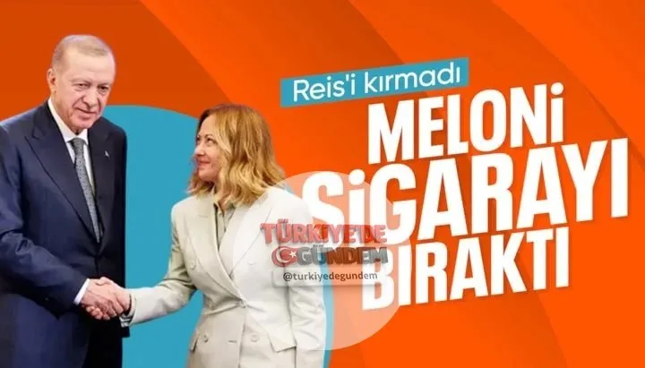 Geçtiğimiz ekim ayında Mısır'da düzenlenen Gazze zirvesinde, Cumhurbaşkanı Erdoğan'ın "Seni sigarayı bıraktırmam lazım" dediği İtalya Başbakanı Giorgia Meloni, sekiz ay sonra sigarayı bıraktığını açıkladı.