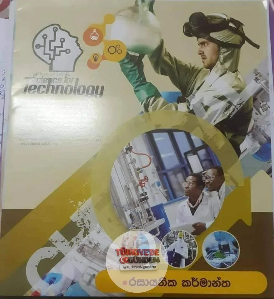 Sri Lanka'da fen bilgisi dersinde kullanılan bir ders kitabının fotoğrafı çekildi. Kitabın kapağında, Breaking Bad dizisinin karakterlerinden Jesse Pinkman'ın görseli yer alıyor.