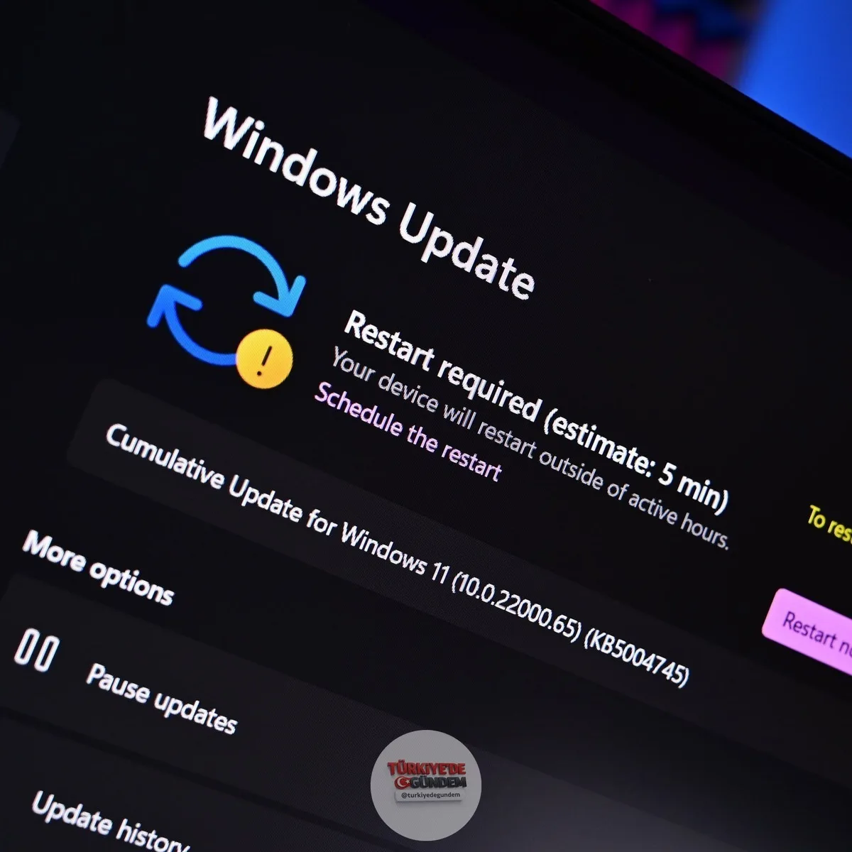 Microsoft, Windows 11'deki tüm güncellemeleri tek bir pakette birleştirecek. (Techspot) Güncellemeler için artık bilgisayarların yalnızca bir kez yeniden başlatılması yeterli olacak.