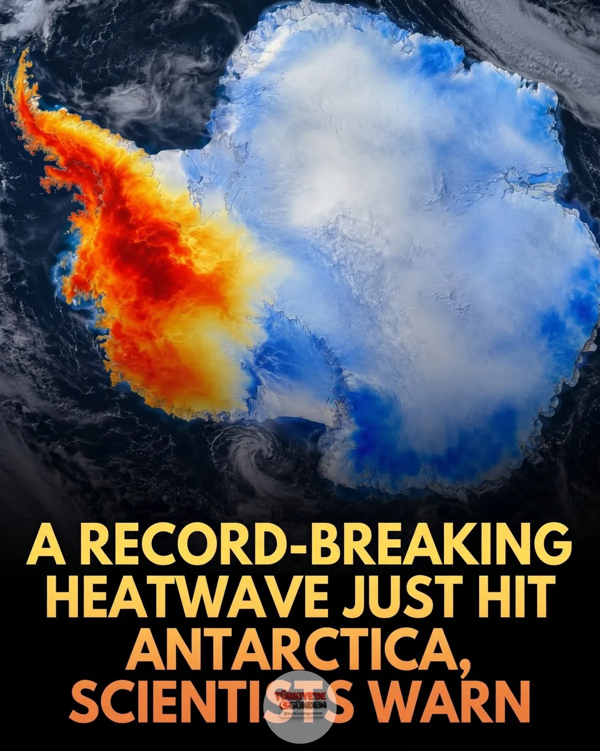 1-) 🌦️ Antarktika'da benzeri görülmemiş bir sıcak hava dalgası rekorları altüst ediyor. Sıcaklıkların mevsim normallerinin 20°C (36°F) üzerine çıkması, kıtanın en soğuk döneminde nadir görülen yağışlara ve buz erimelerine yol açıyor. İklim değişikliğ