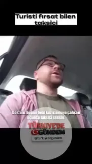 İstanbul'da bindiği takside dolandırılmaya çalışıldığını belirten bir turist, yaşadıklarını şu sözlerle anlattı: "Beni dolandırmaya çalışan üçüncü taksicisiniz. Herkes nakit para istiyor. Benden 300 dolar talep ettiniz."
