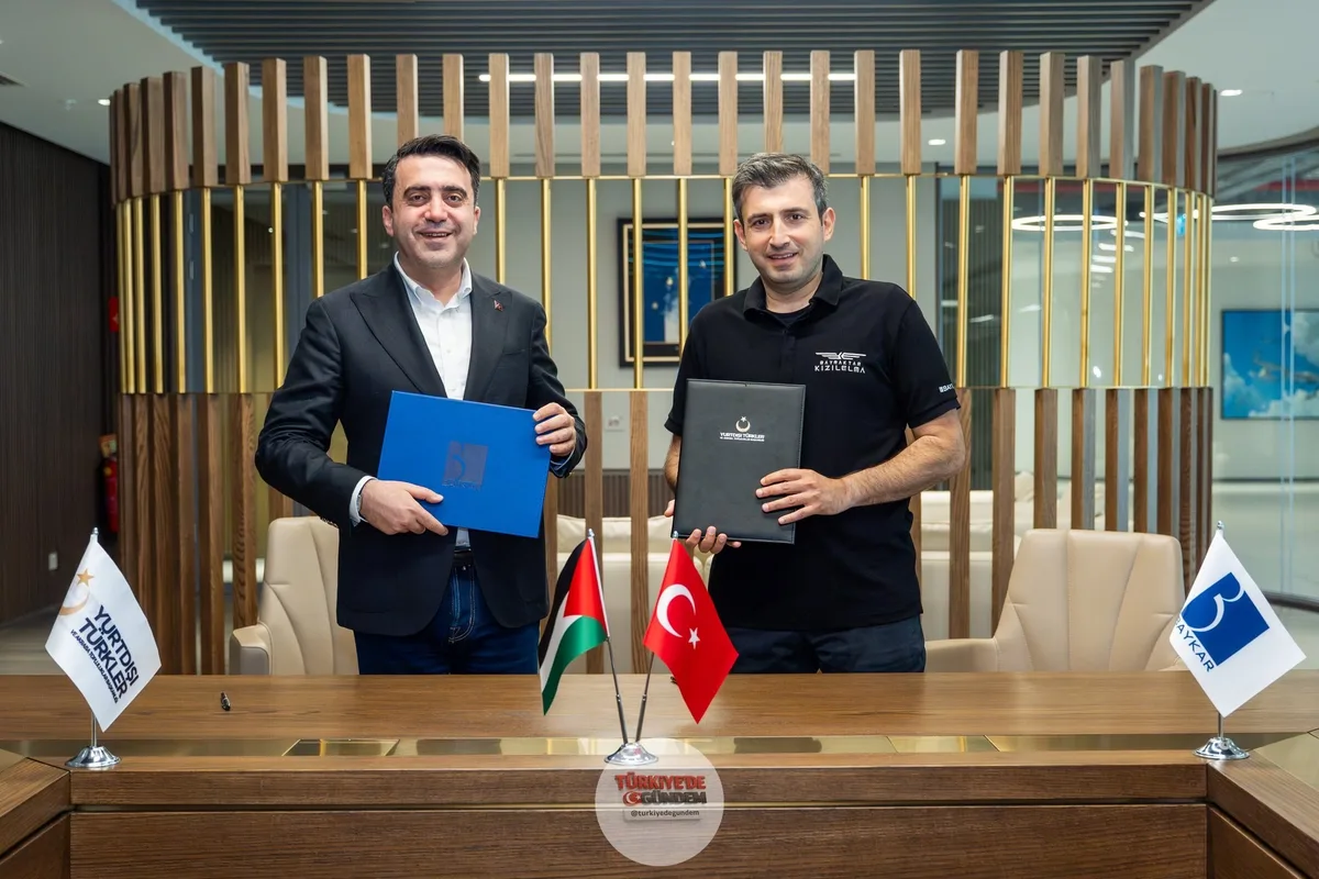Dünyanın en büyük İHA/SİHA şirketi Baykar, 'Türkiye Bursları' adlı program kapsamında 200 Filistinli öğrencinin eğitim, barınma ve seyahat masraflarını üslendiğini duyurdu. Baykar Yönetim Kurulu Başkanı Selçuk Bayraktar, Yurtdışı Türkler ve Akraba To