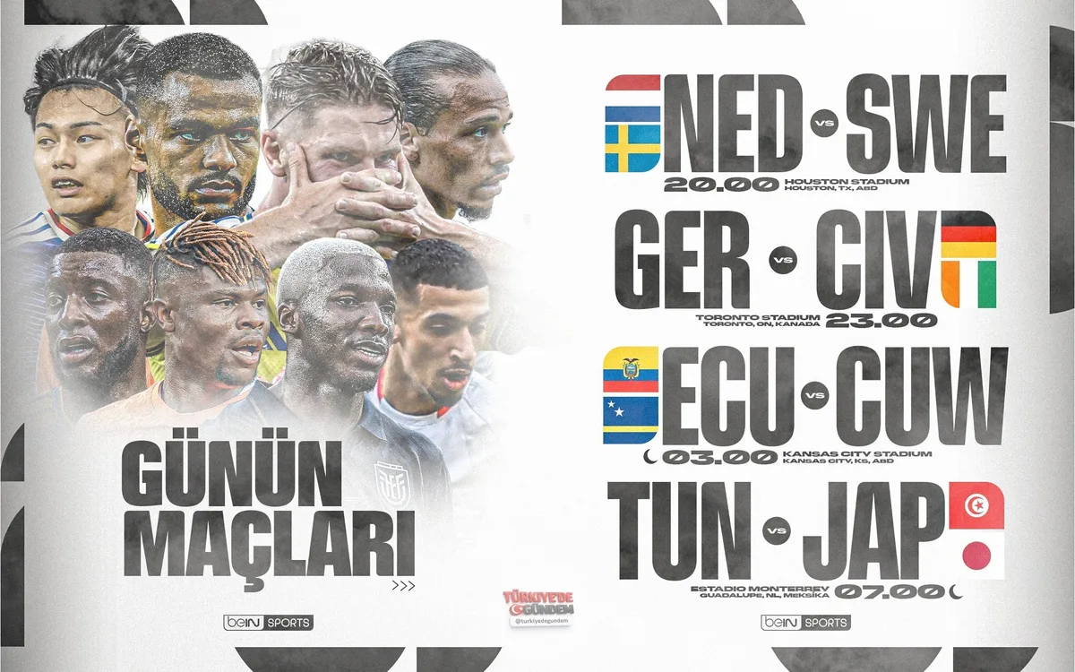 FIFA 2026 Dünya Kupası'nda günün maç programı!
