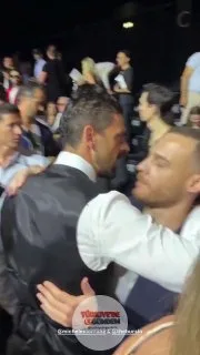 Michelle Morrone ve Kerem Bürsin, Milano Moda Haftası'nda bir araya geldi.