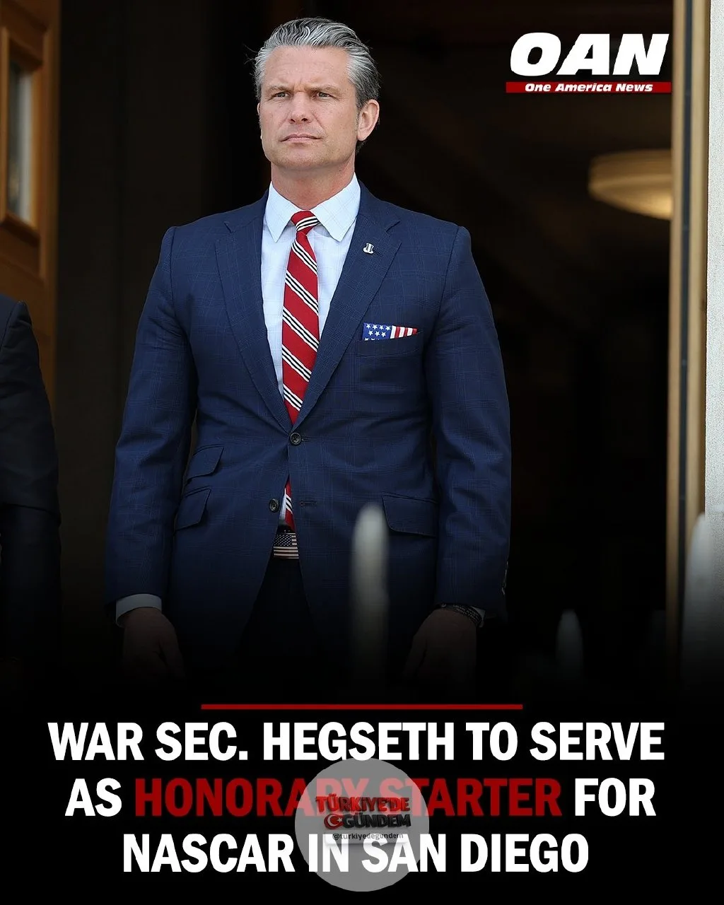 ABD Savunma Bakanı Pete Hegseth, Pazar günü San Diego'da düzenlenecek NASCAR Anduril 250 yarışında onur konuğu olarak start bayrağını sallayacak. Gelişmeleri takip etmek için OAN kanalını Spectrum ve YouTube TV üzerinden izleyebilirsiniz.