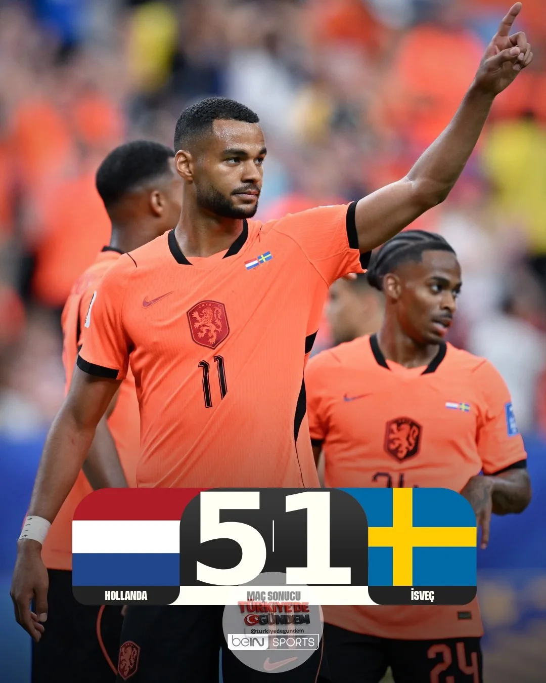 Brobbey ve Gakpo parladı; Hollanda, İsveç karşısında aldığı ikna edici galibiyetle üç puanı hanesine yazdırdı! Hollanda 5-1 İsveç Türk sporunun en büyük destekçisi beIN SPORTS olarak, "Amatör Ruh, Profesyonel Destek" sloganıyla projesini hayata geçir