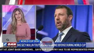 DHS Bakanı Markwayne Mullin, kurumun FIFA Dünya Kupası boyunca taraftarların güvenliğini sağlamak için gece gündüz çalıştığını açıkladı. Güncel gelişmeler için OAN'i Spectrum ve YouTube TV üzerinden takip edebilirsiniz.