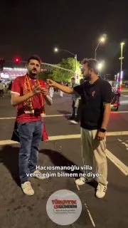 Türkiye'nin Dünya Kupası'ndan elenmesinin ardından bir vatandaş İbrahim Hacıosmanoğlu'na tepki gösterdi: "Hacıosmanoğlu, villa sözü vereceğine önce takımına Arizona dışında bir kamp yeri ayarlasaydın. Amerika'da yaşayan en cahil Türk'e bile sorsan, y